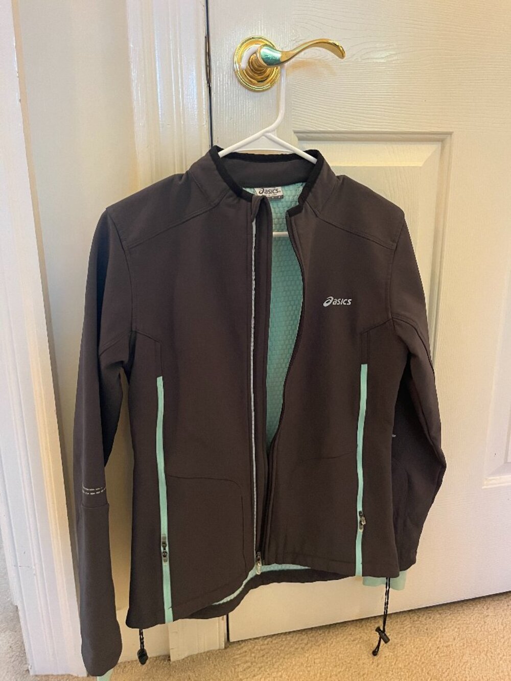 Asics Grey/Mint Women's Windbreaker